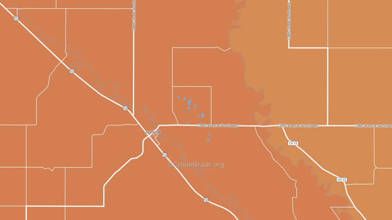 Foxholm, ND Map of Assault Rates