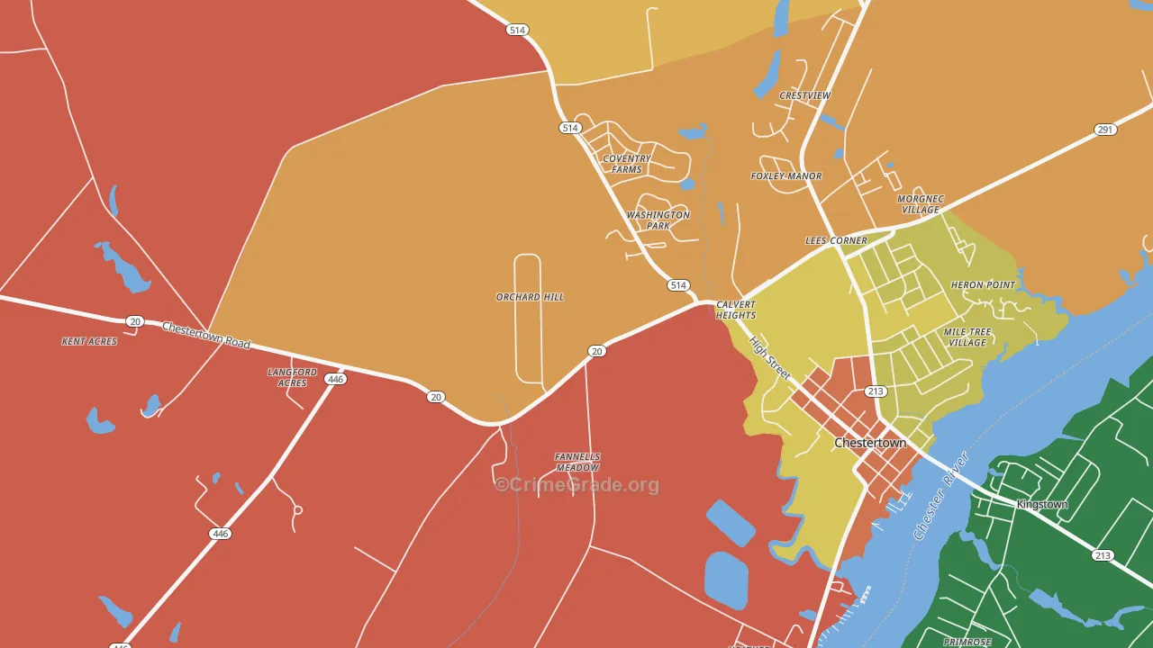 Foxley Manor, MD Map of Assault Rates