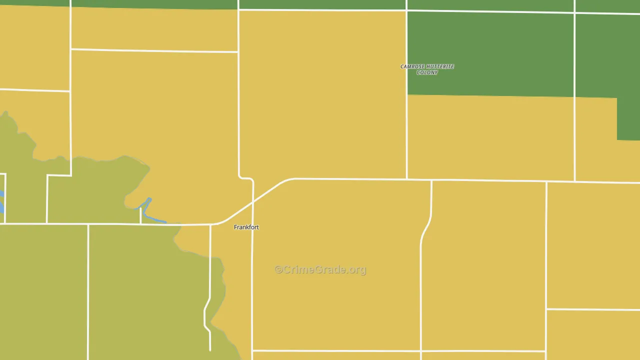 Frankfort, SD Map of Assault Rates