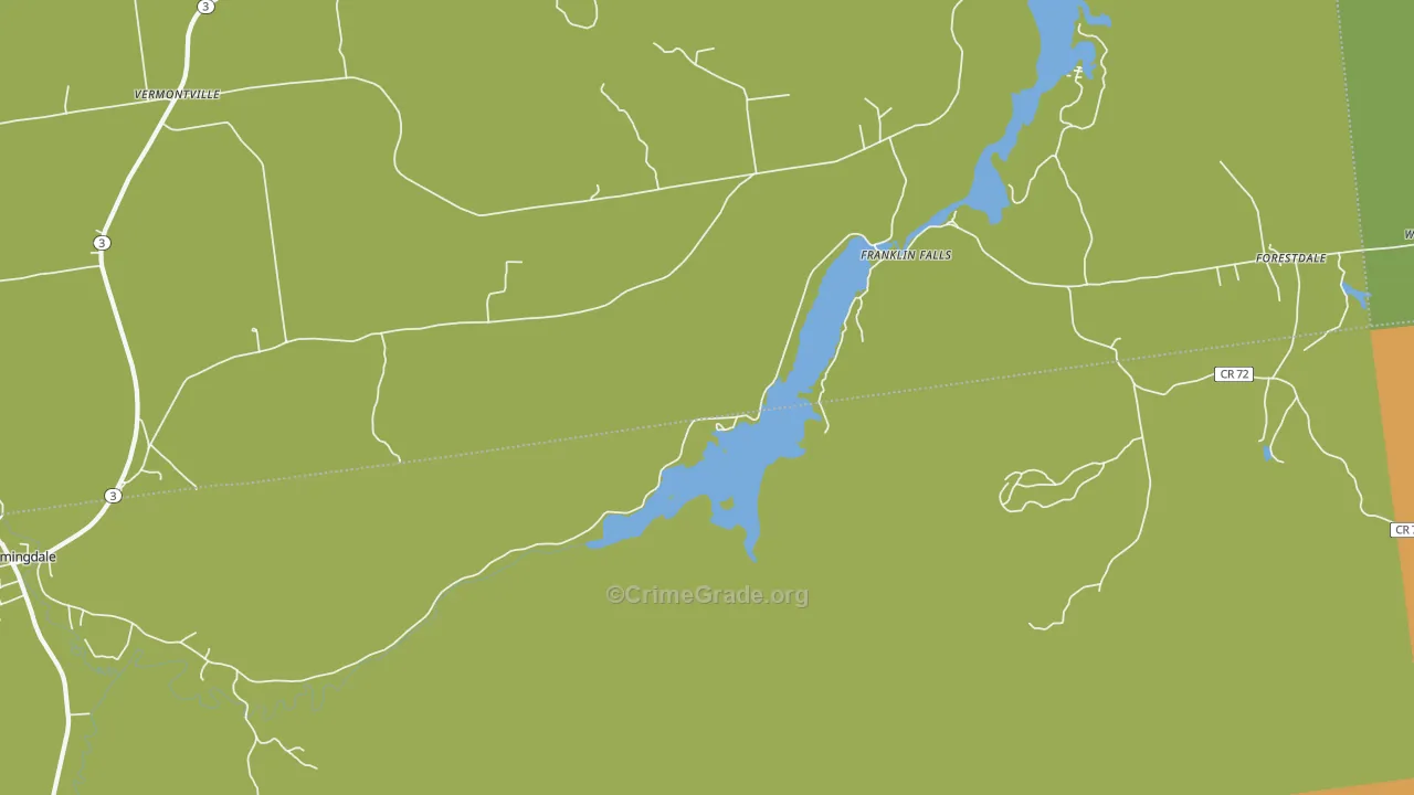 Franklin Falls, NY Map of Assault Rates