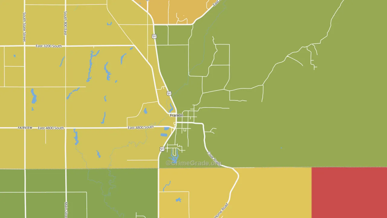 Franklin, ID Map of Assault Rates