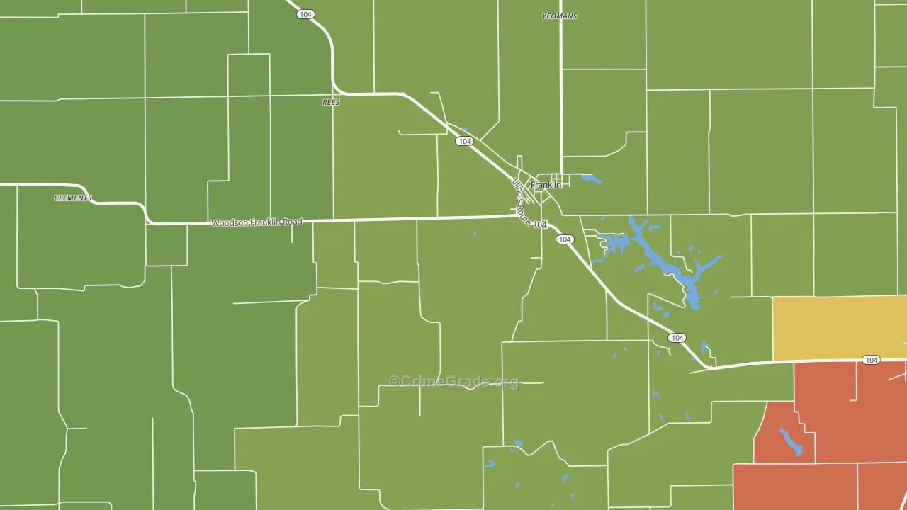 Franklin, IL Map of Assault Rates