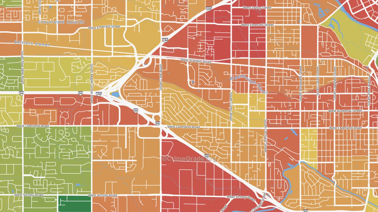 Franklin Randolph, Boise, ID Map of Assault Rates