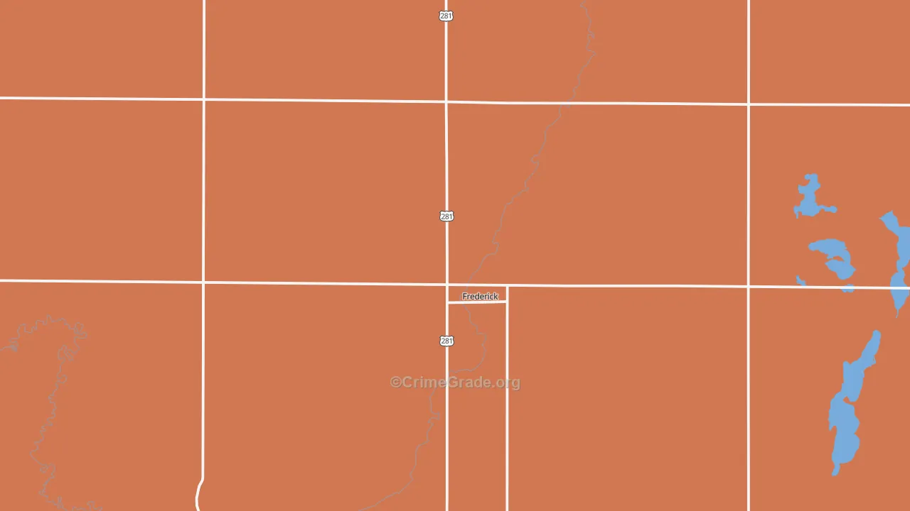 Frederick, SD Map of Assault Rates