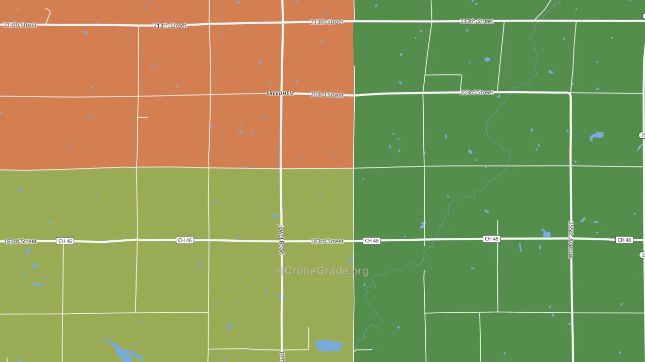Freedhem, MN Map of Assault Rates