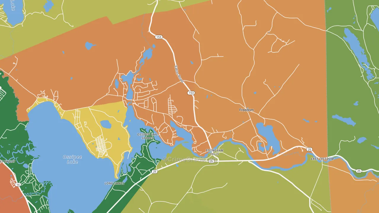 Freedom, NH Map of Assault Rates