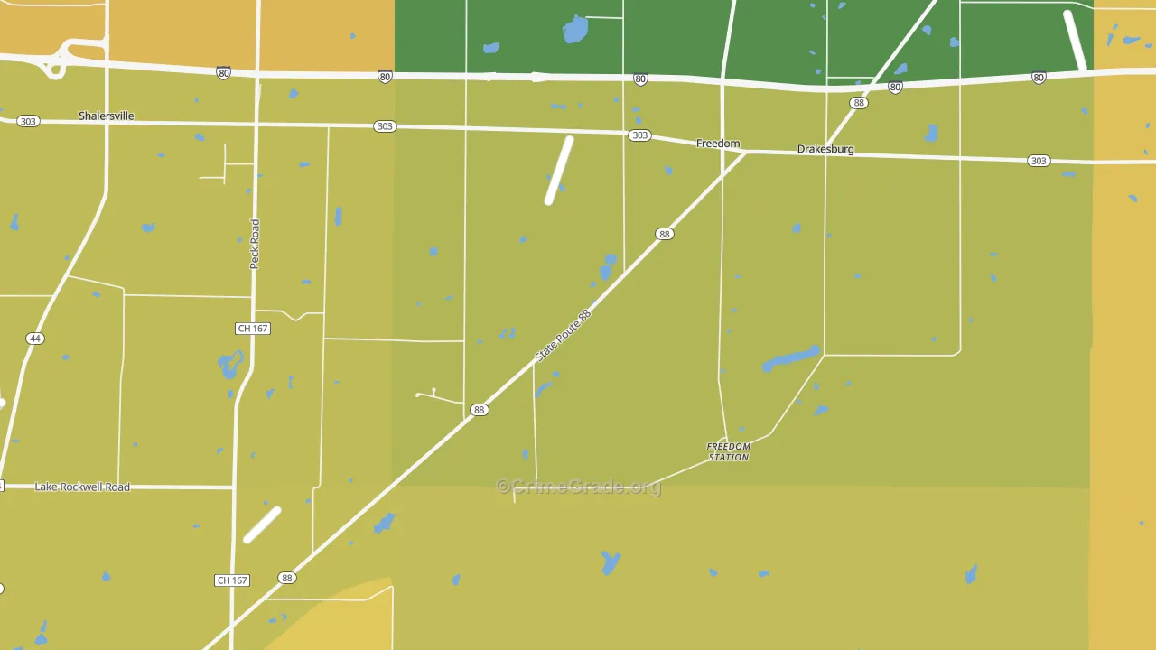 Freedom, OH Map of Assault Rates