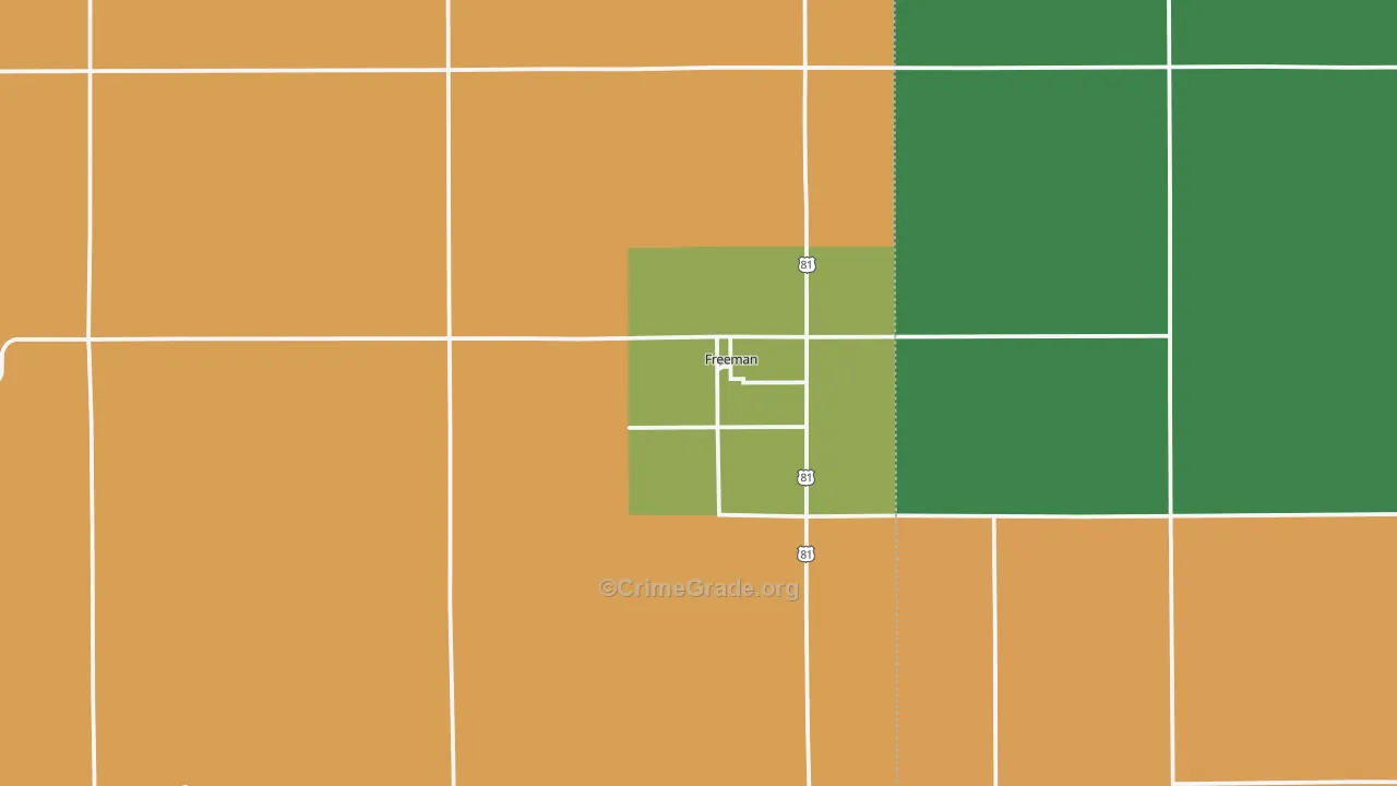 Freeman, SD Map of Assault Rates