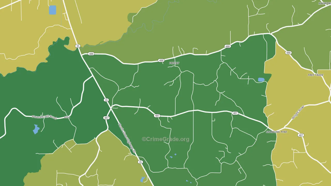 Freeny, MS Map of Assault Rates