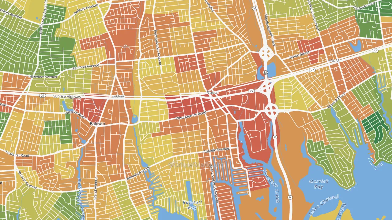 Freeport, NY Map of Assault Rates