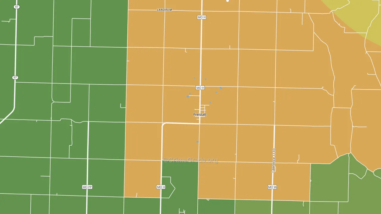 Freistatt, MO Map of Assault Rates