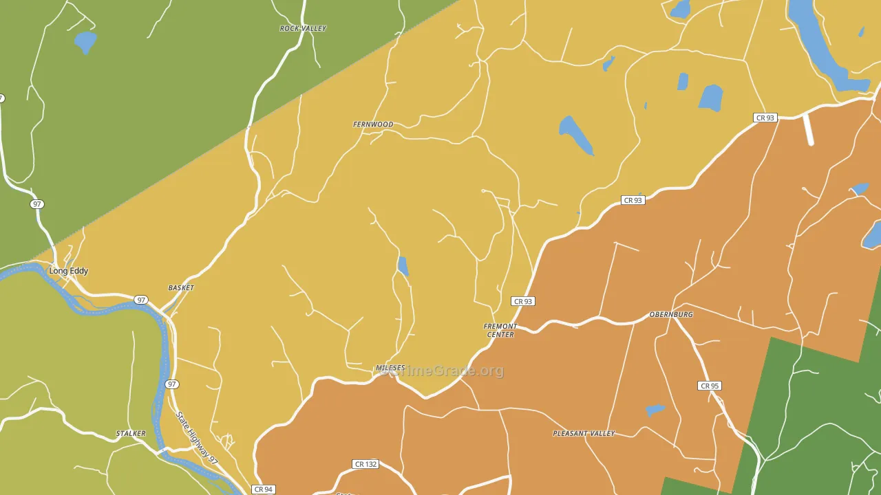 Fremont Center, NY Map of Assault Rates