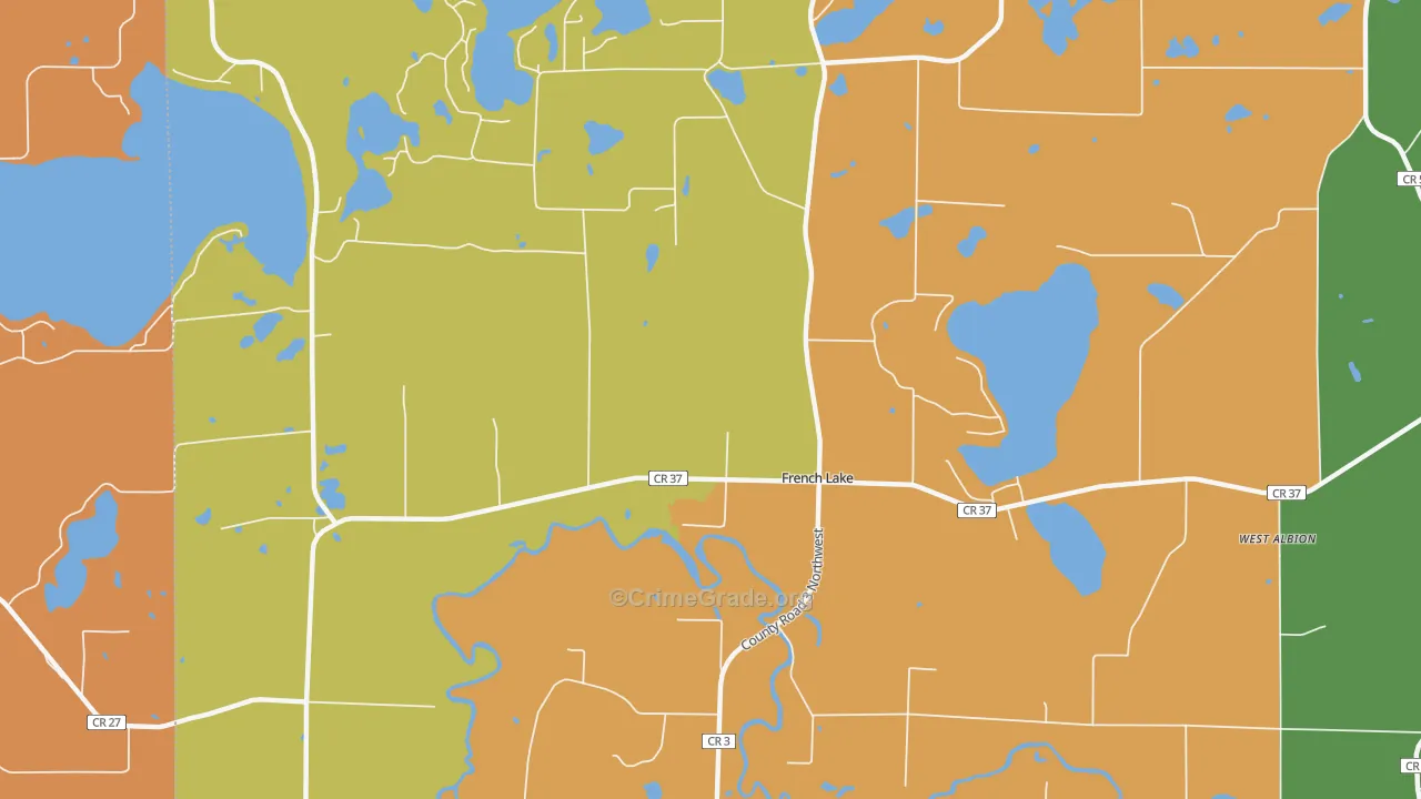 French Lake, MN Map of Assault Rates