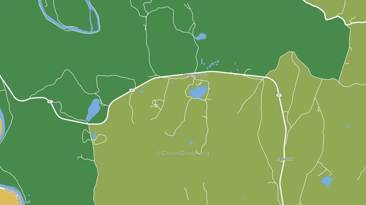French Woods, NY Map of Assault Rates