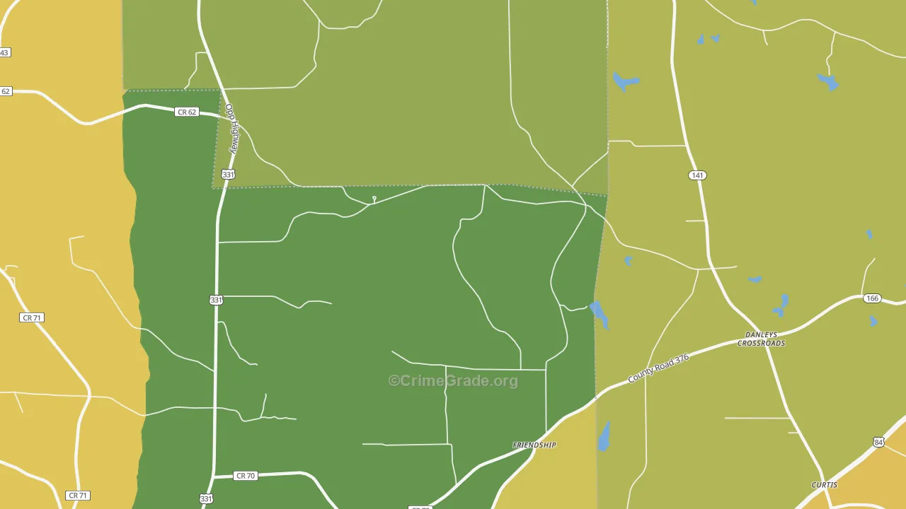 Friendship, AL Map of Assault Rates