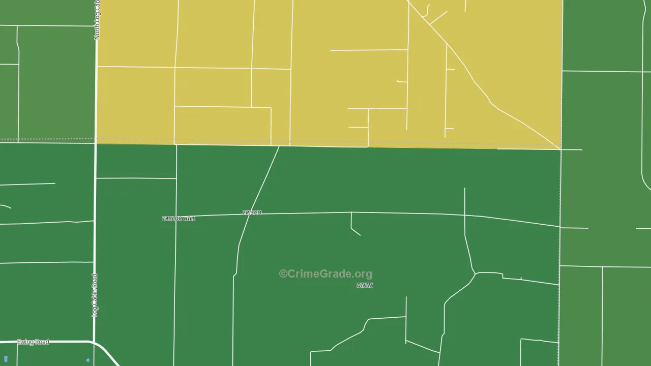 Frisco, IL Map of Assault Rates