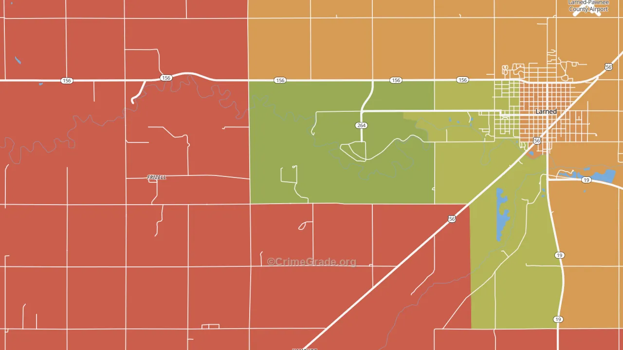Frizell, KS Map of Assault Rates