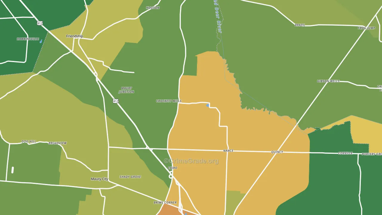 Frog Jump, TN Map of Assault Rates