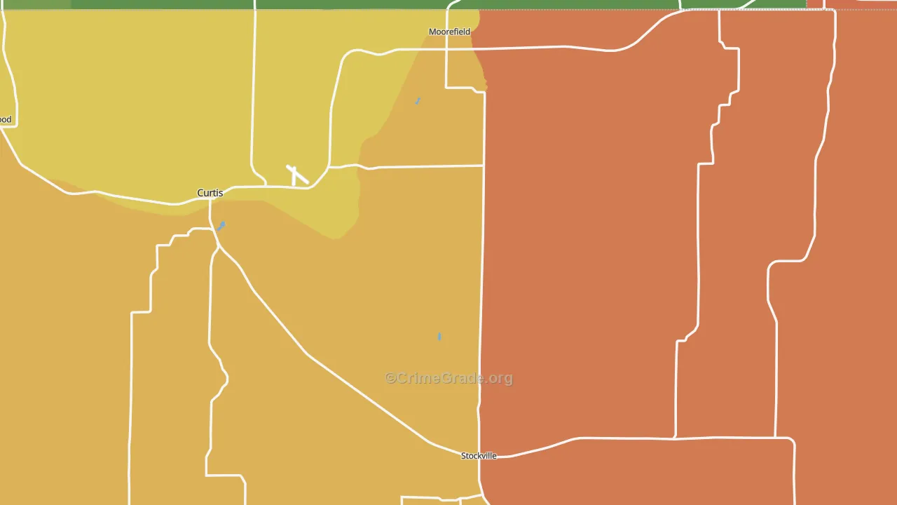 Frontier County, NE Map of Assault Rates