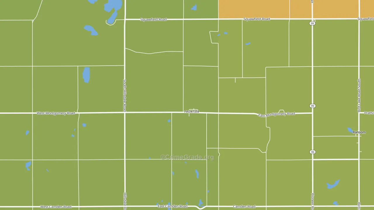Frontier, MI Map of Assault Rates