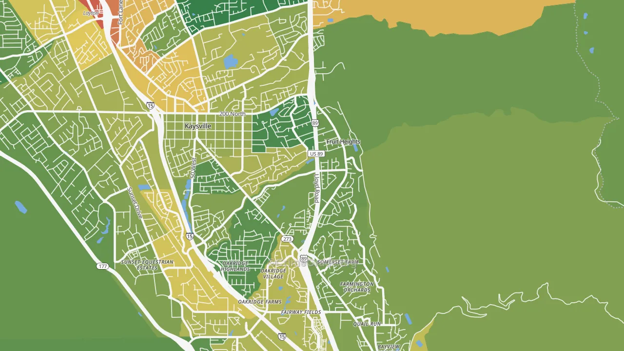 Fruit Heights, UT Map of Assault Rates