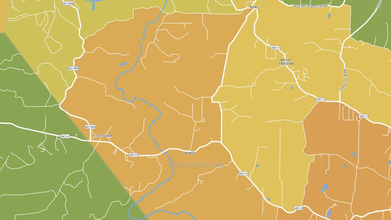 Frumet, MO Map of Assault Rates