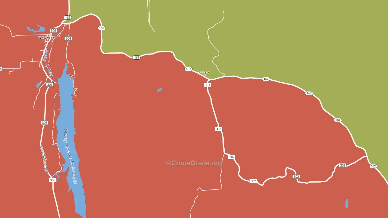 Fruto, CA Map of Assault Rates