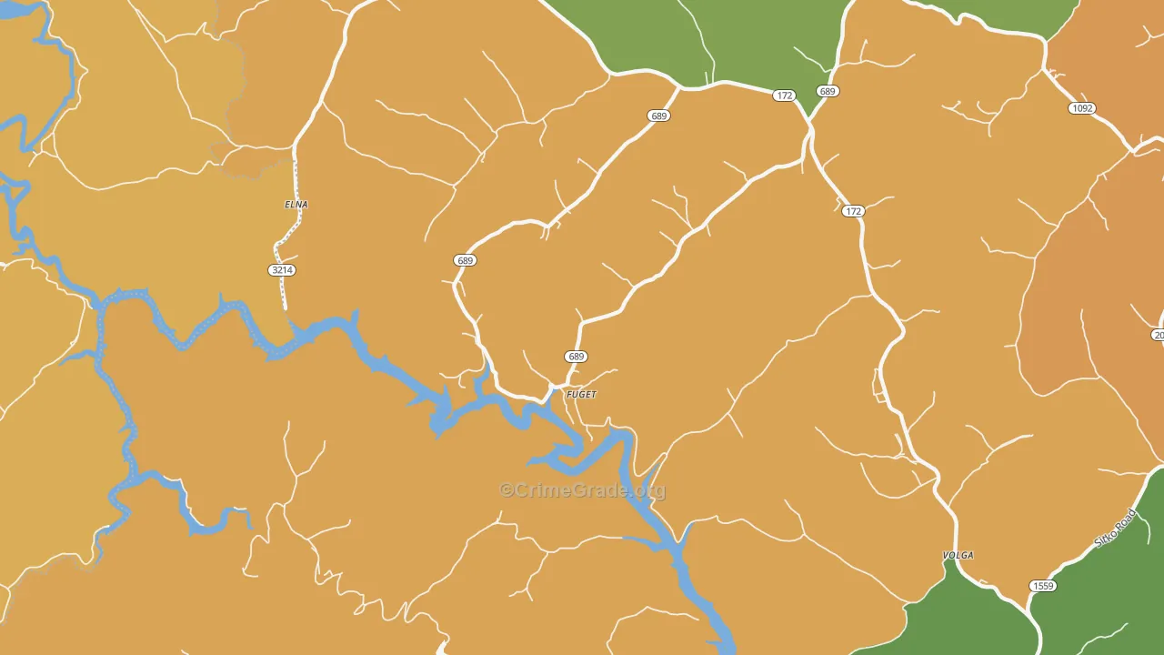 Fuget, KY Map of Assault Rates