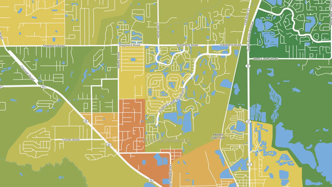 Fuller Heights, FL Map of Assault Rates