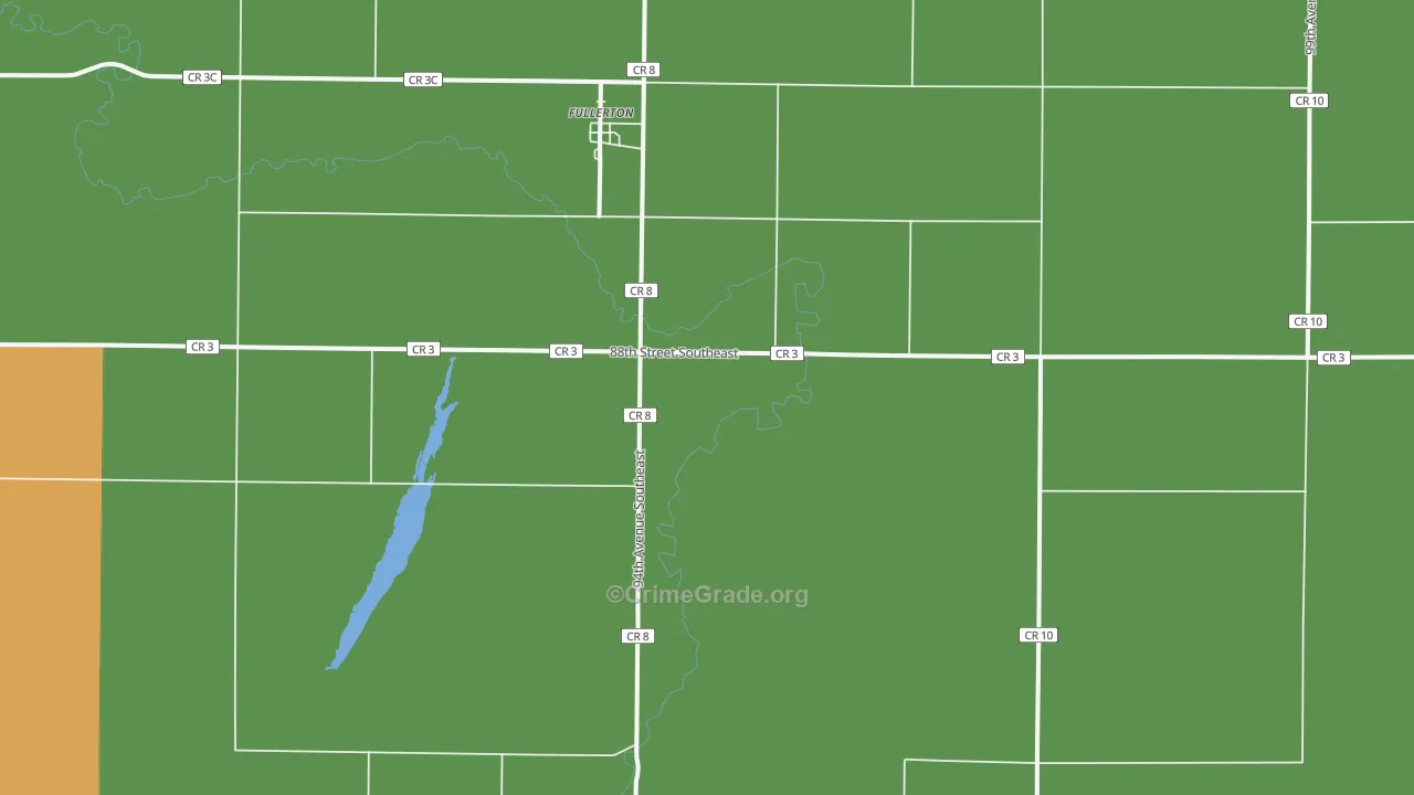 Fullerton, ND Map of Assault Rates