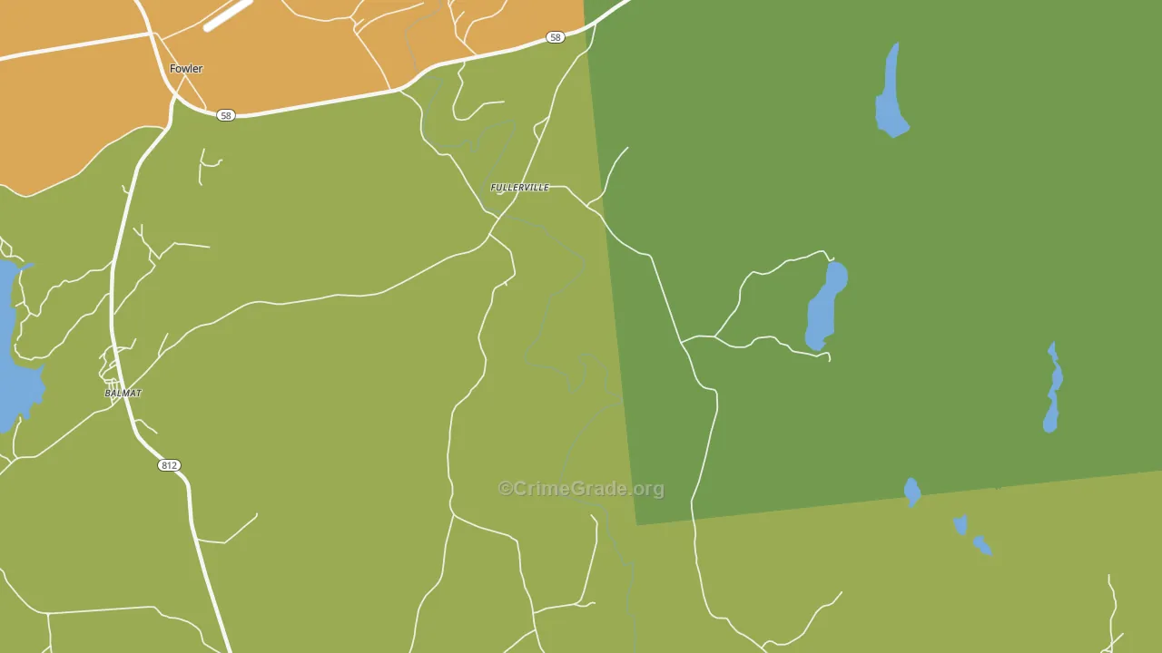 Fullerville, NY Map of Assault Rates