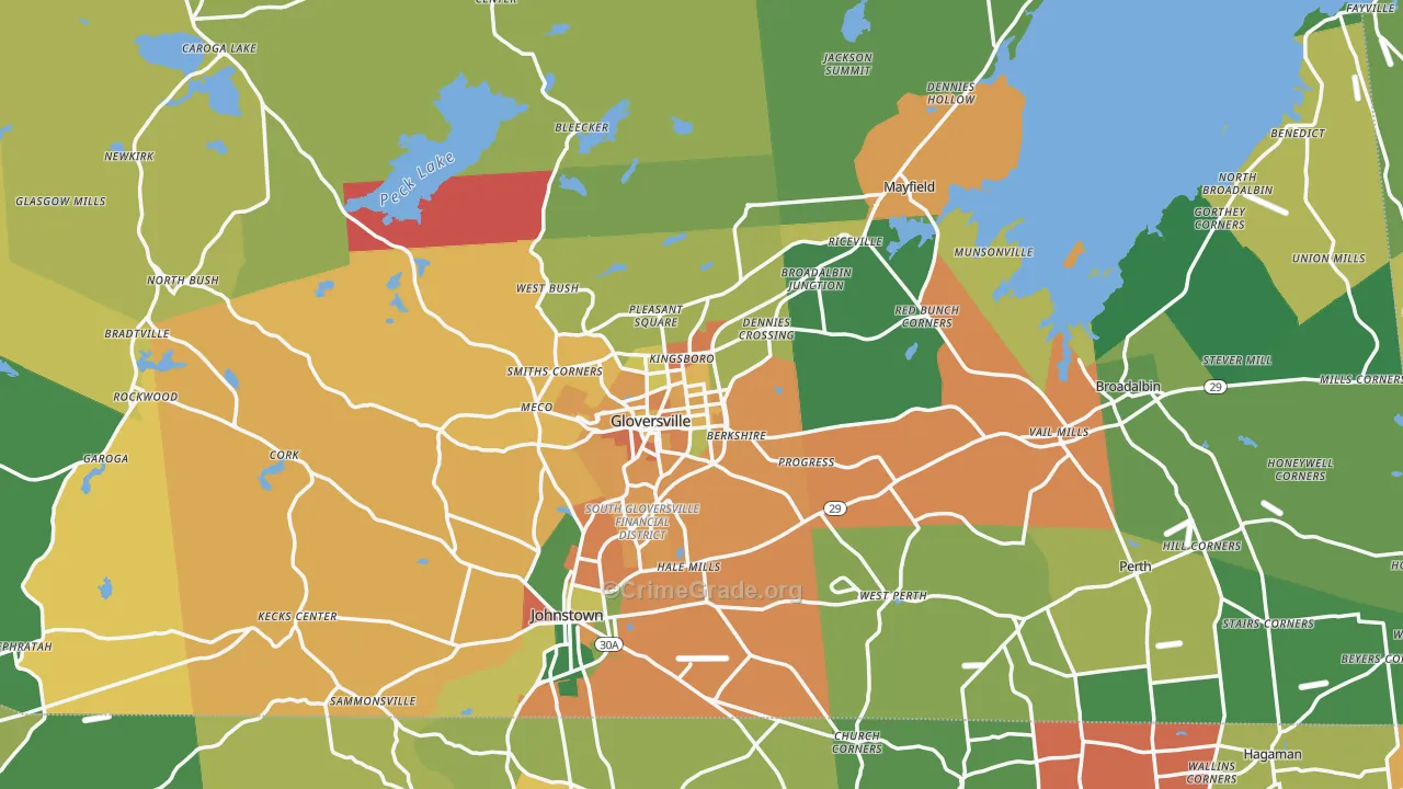 Fulton County, NY Map of Assault Rates
