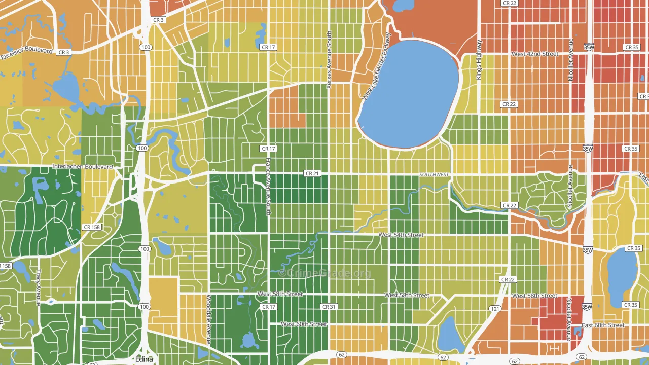 Fulton, Minneapolis, MN Map of Assault Rates
