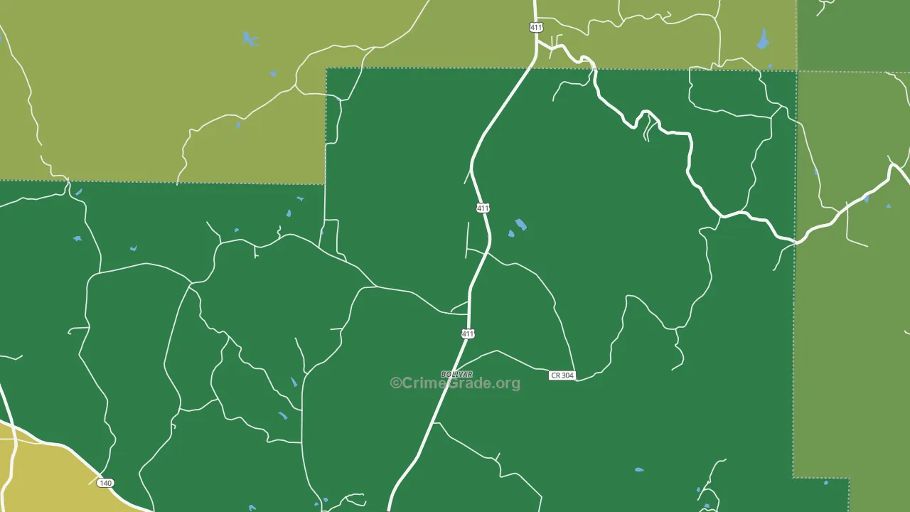 Funkhouser, GA Map of Assault Rates