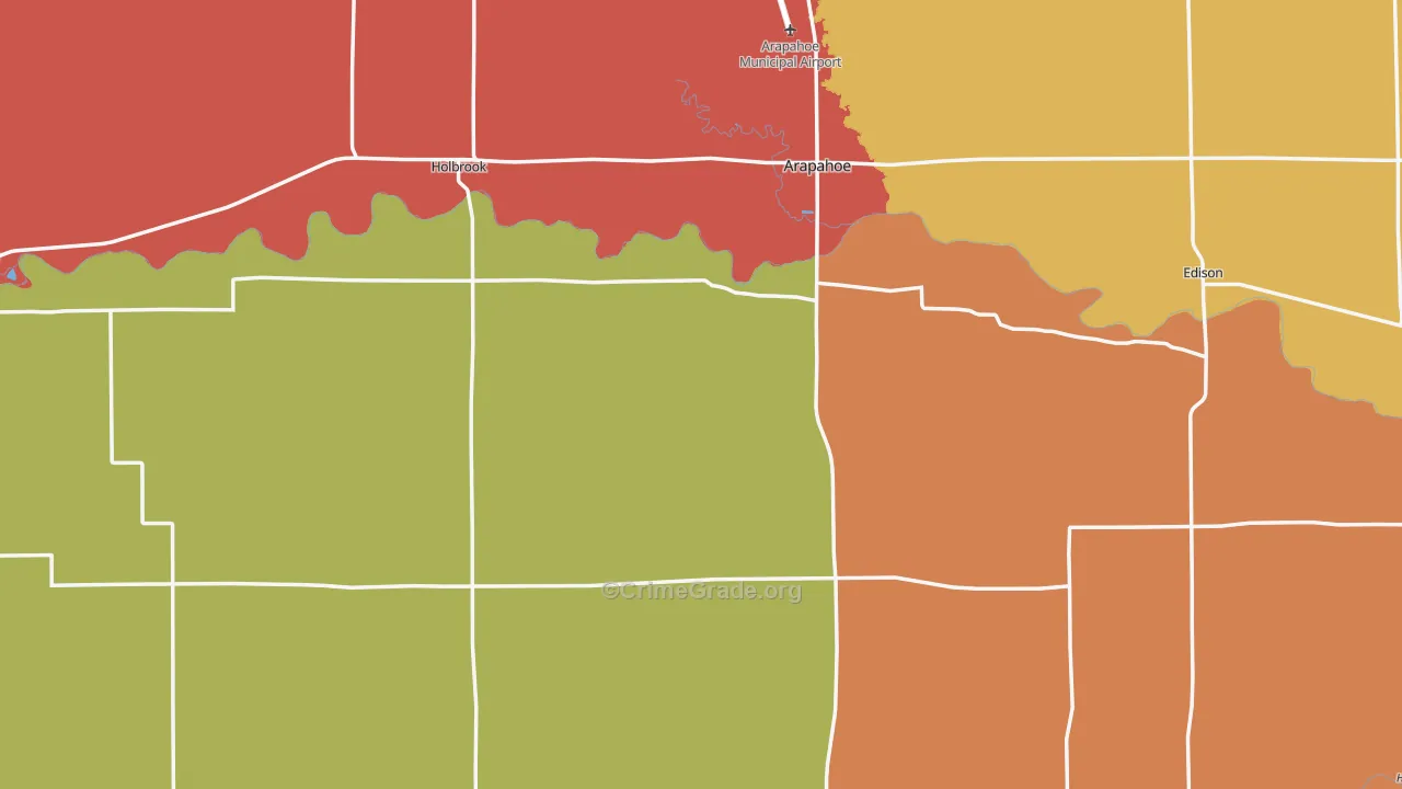 Furnas County, NE Map of Assault Rates