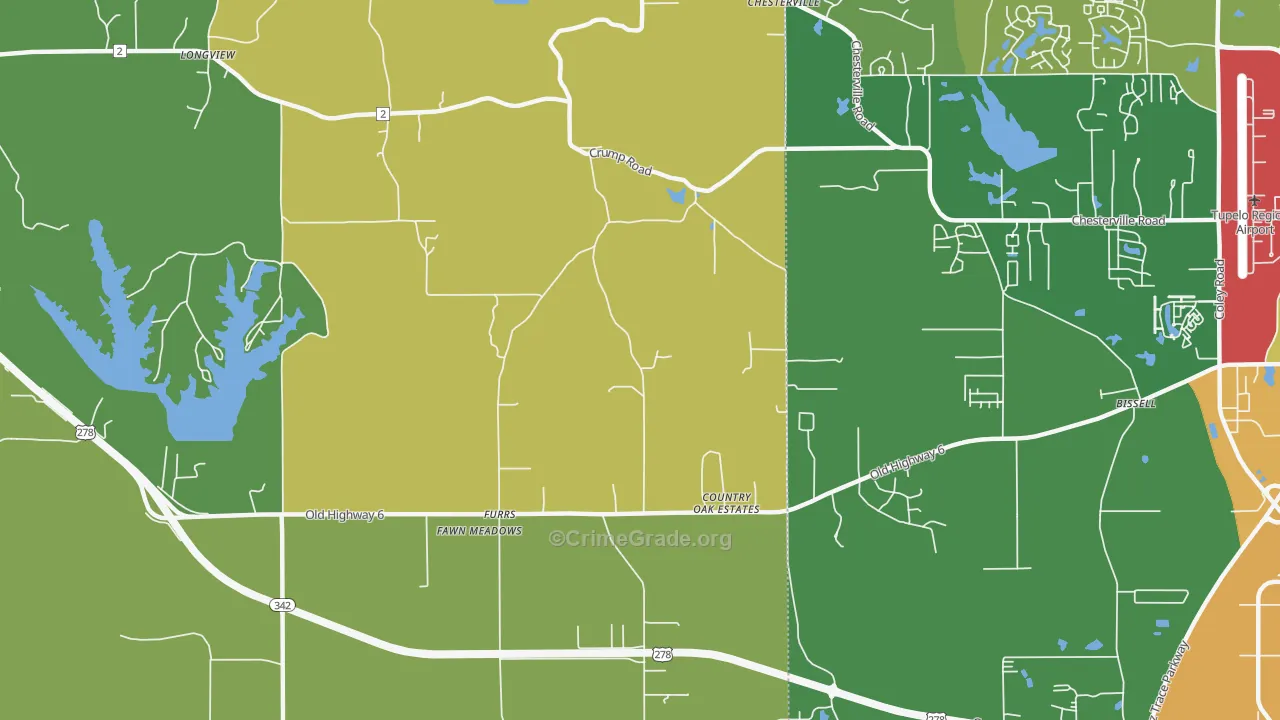 Furrs, MS Map of Assault Rates