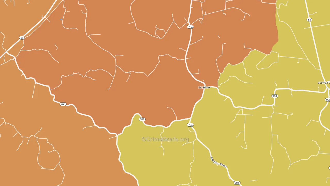 Gadberry, KY Map of Assault Rates