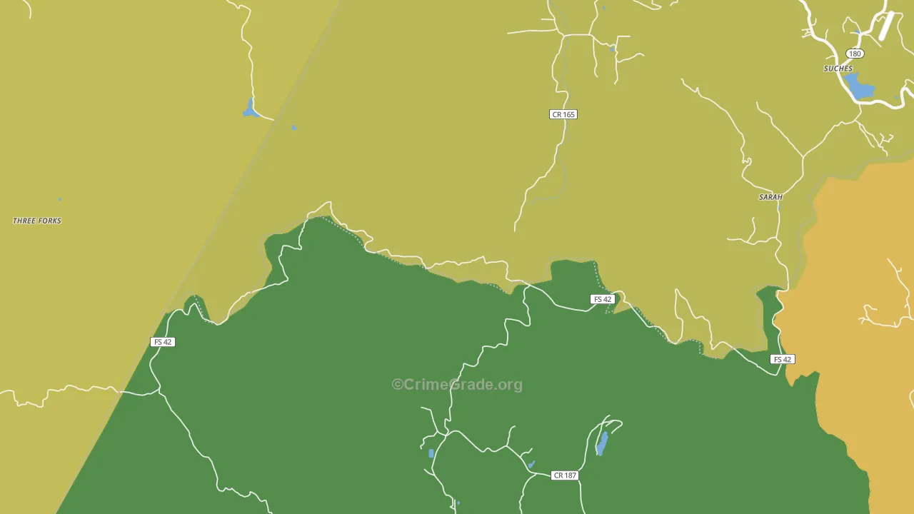 Gaddistown, GA Map of Assault Rates