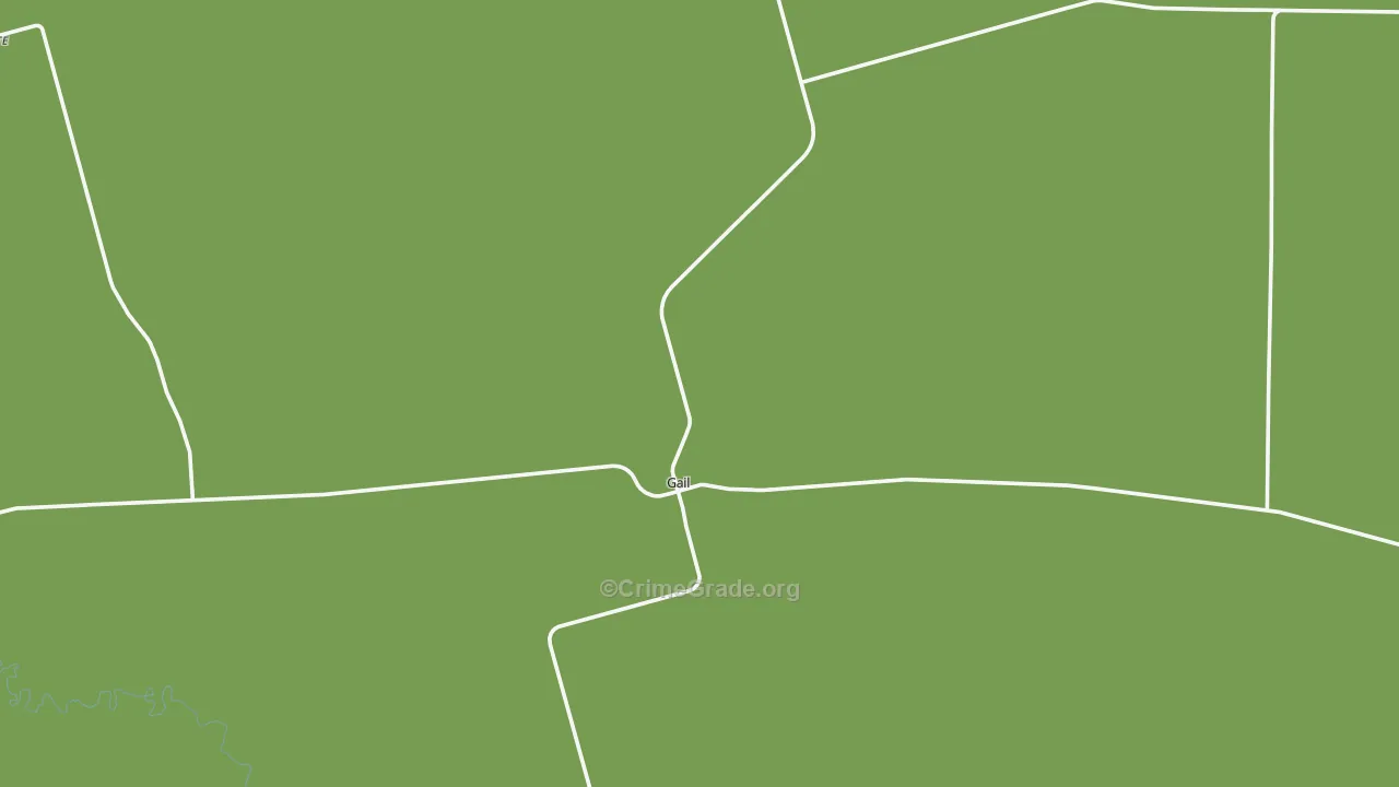 Gail, TX Map of Assault Rates