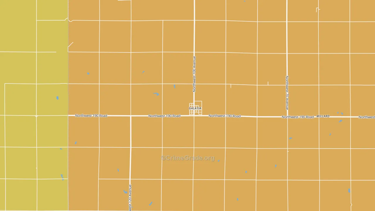 Galatia, KS Map of Assault Rates