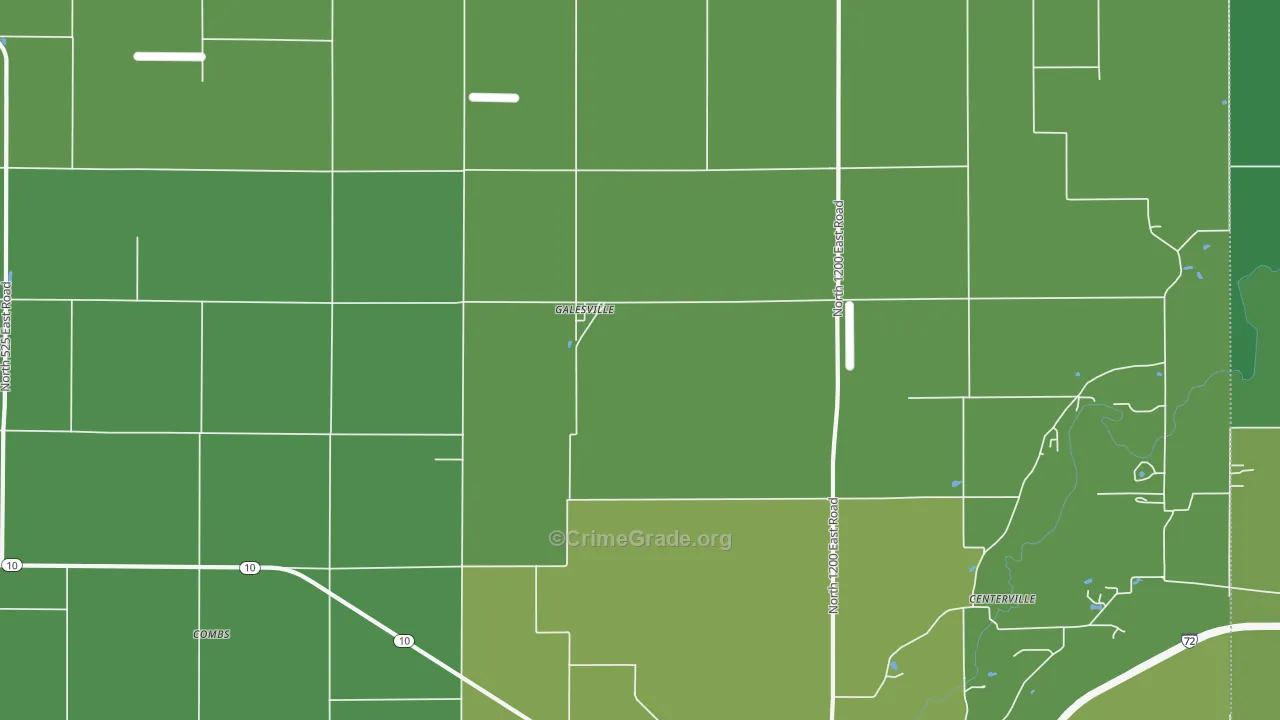 Galesville, IL Map of Assault Rates