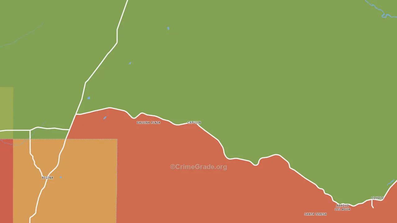 Gallina, NM Map of Assault Rates