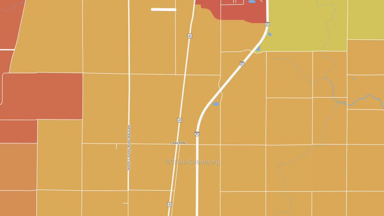Galton, IL Map of Assault Rates