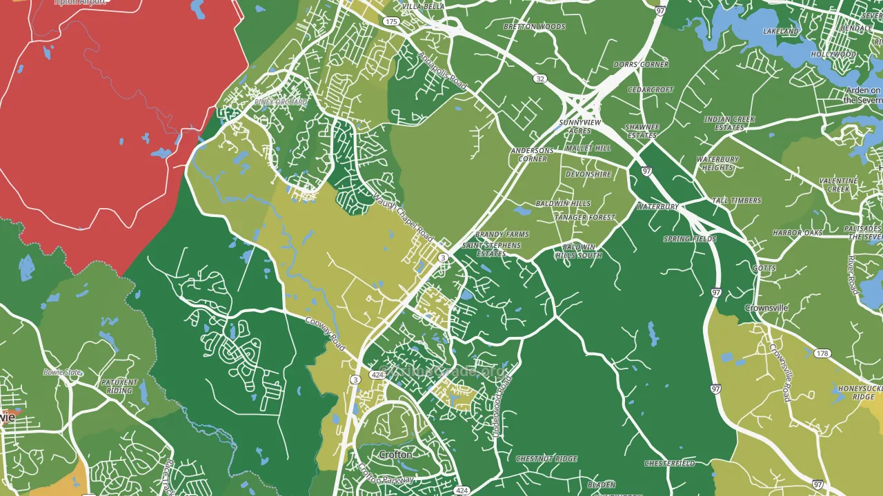 Gambrills, MD Map of Assault Rates