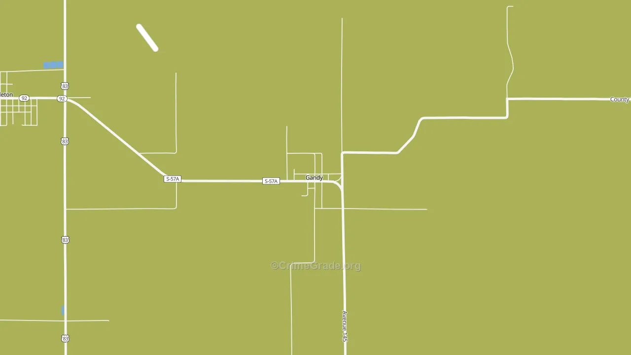 Gandy, NE Map of Assault Rates