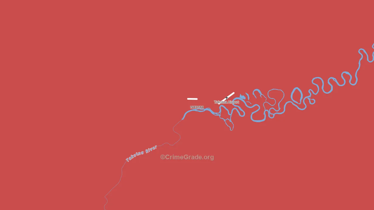 Ganes Creek, AK Map of Assault Rates