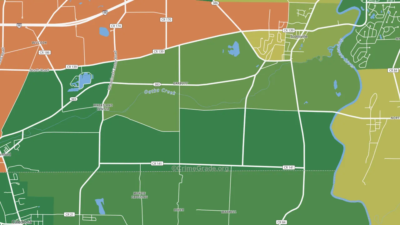 Garbutt, NY Map of Assault Rates