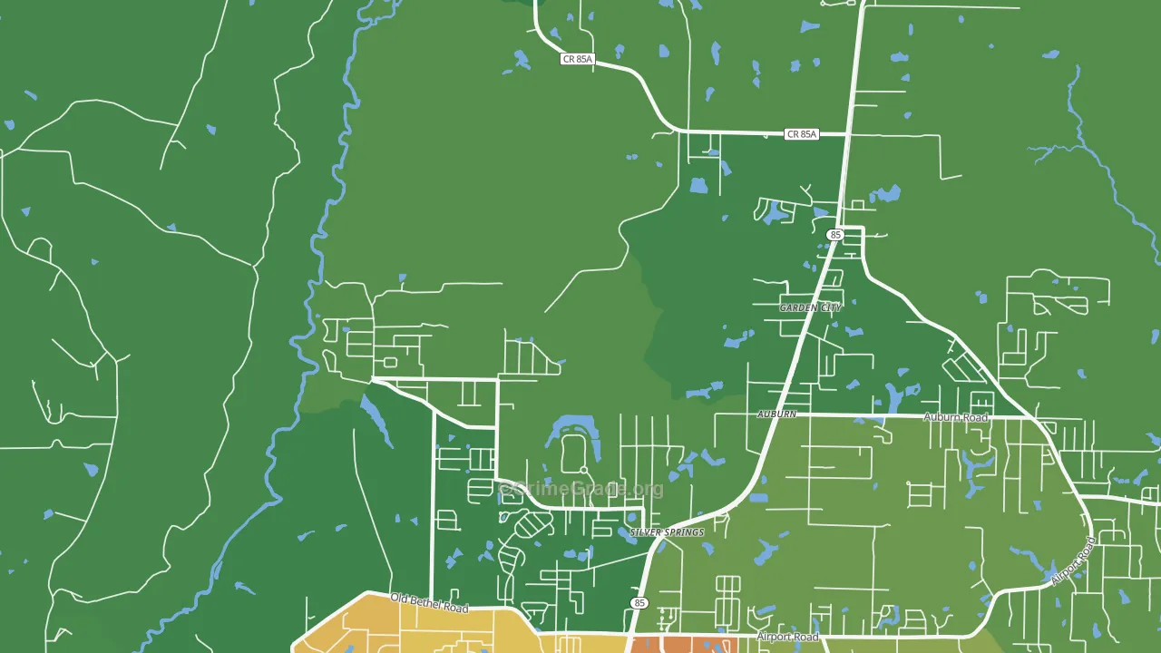 Garden City, FL Map of Assault Rates