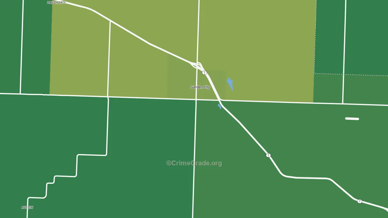 Garden City, MO Map of Assault Rates