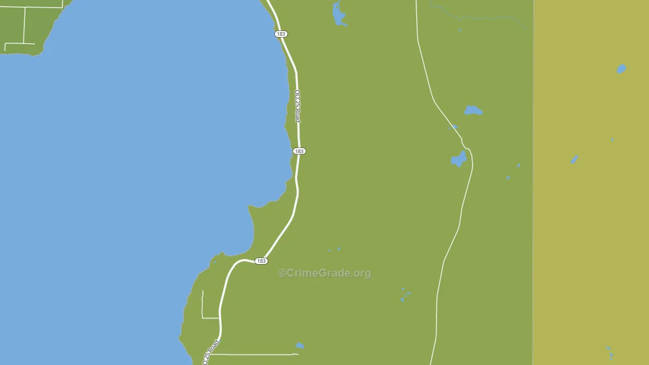 Garden Corners, MI Map of Assault Rates